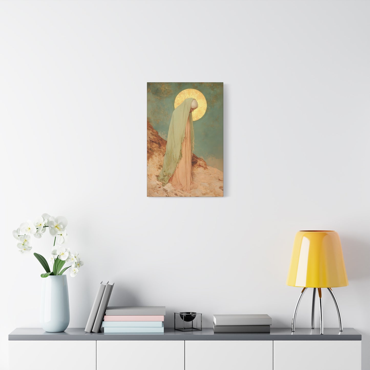 Saint Melania the Elder - Desert Mother - Gallery Wrapped Canvas - Print - Religious Art for your Home - Catholic Art Print