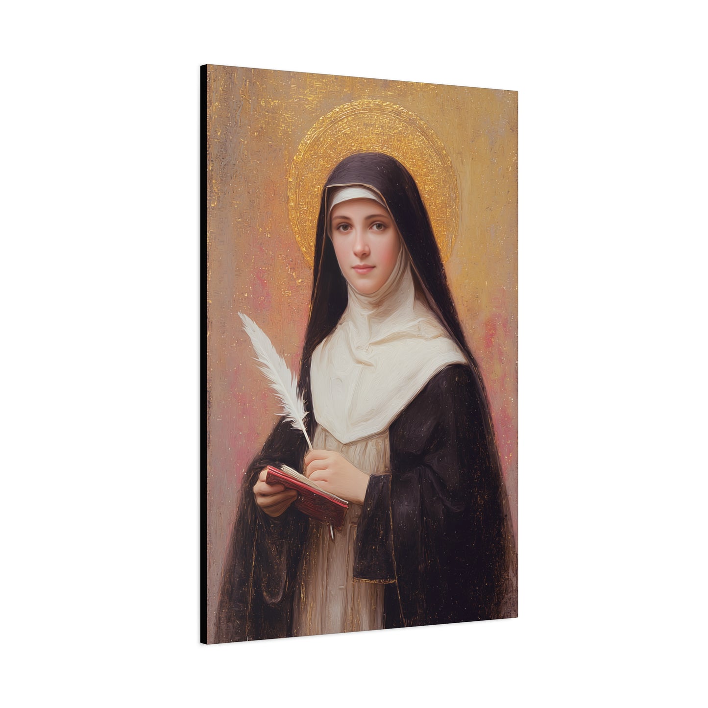 Saint Mechtildis / Mechtide of Hefta / Mechthild of Hackeborn - Gallery Wrapped Canvas - Print - Religious Art for your Home - Catholic Art