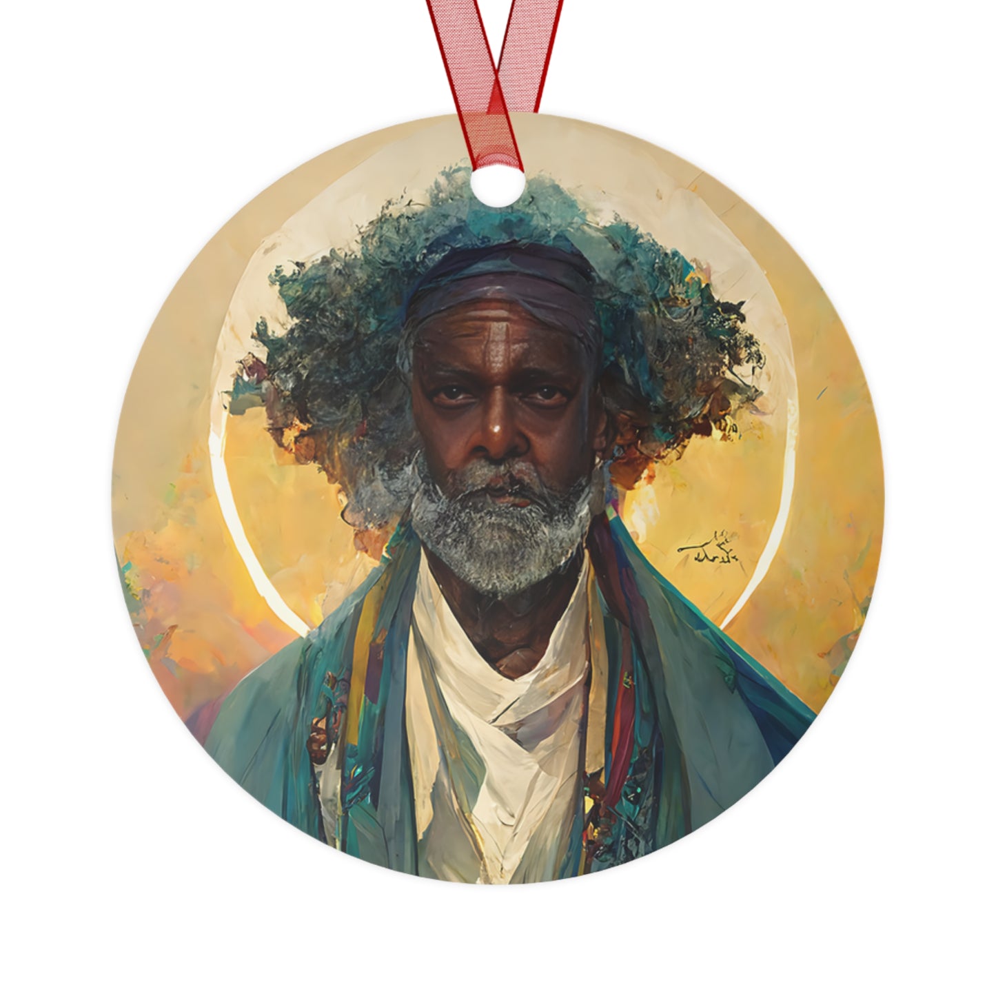 Saint Moses - Religious Holiday Christmas Ornament and Keepsake - Double sided Keepsake Religious Ornament
