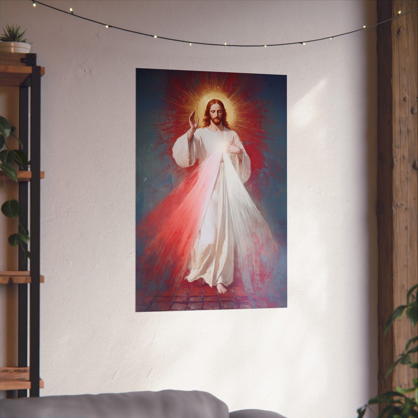 The Divine Mercy - Our Lord Jesus Christ  - Sanctified Souls Print - Multiple Sizes - Premium Matte Vertical Posters