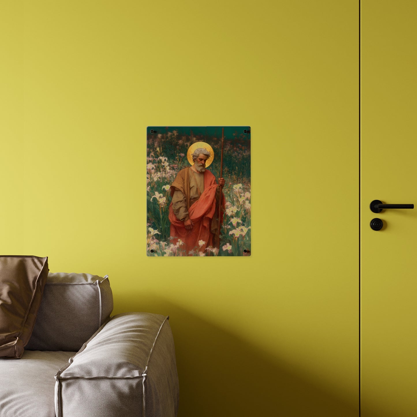 Saint James the Lesser Wall Art Panel - Ready to Hang Acrylic Print - Catholic Saint Art - Patron Saint Print - No Frame needed
