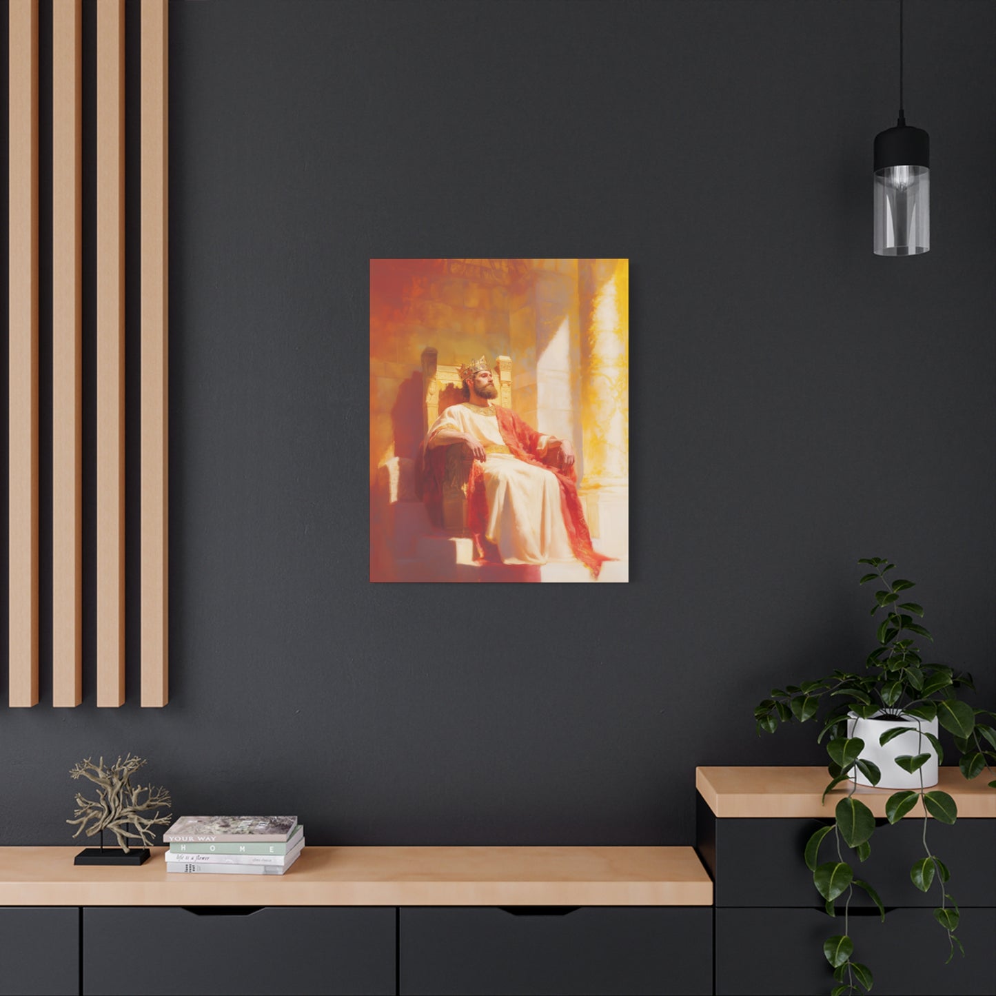 King Solomon: Keeper of God's Understanding - Gallery Wrapped Canvas - Print - Religious Art for your Home - Catholic Art