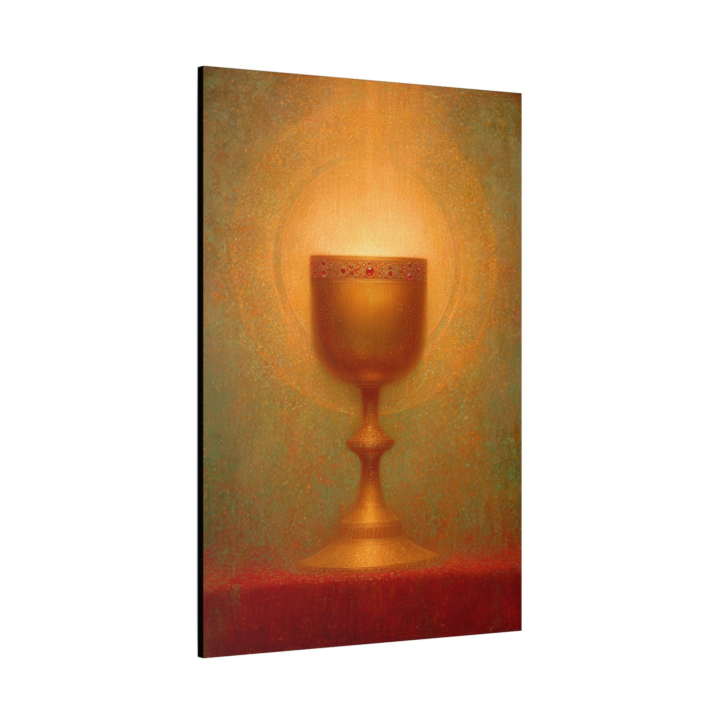 Chalice of the Lamb, Light of the World - The Holy Grail - Gallery Wrapped Canvas - Print - Religious Art for your Home - Catholic Art