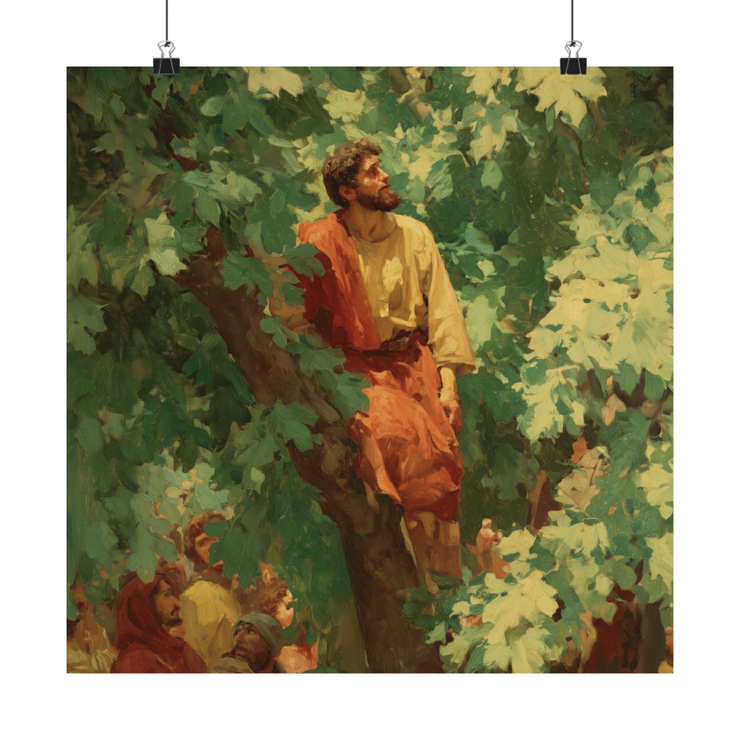 Zacchaeus - Sanctified Souls Print - Multiple Sizes - Premium Matte Vertical Posters