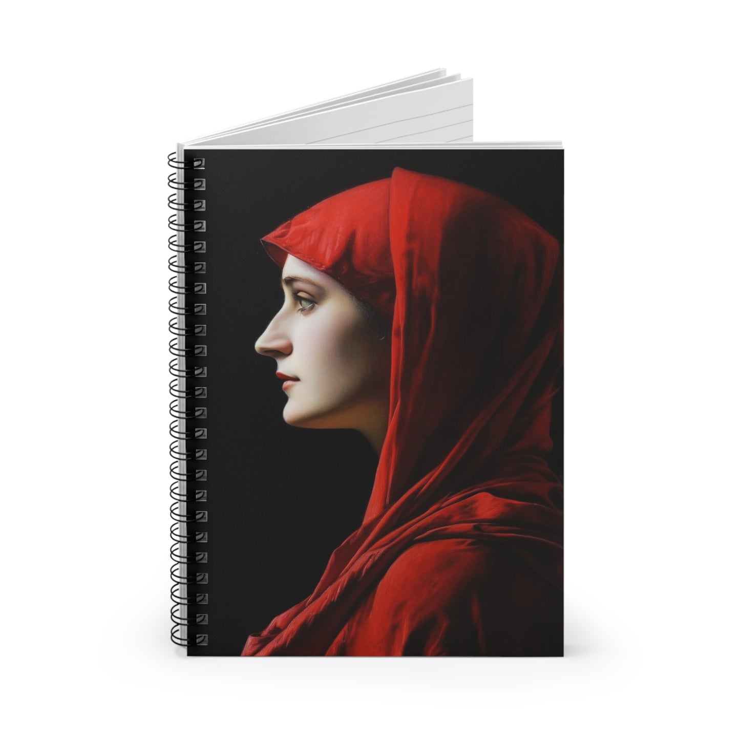 Saint Fabiola Journal - Sanctified Souls Art - Religious Based Notebook - Spiral Notebook - Ruled Line