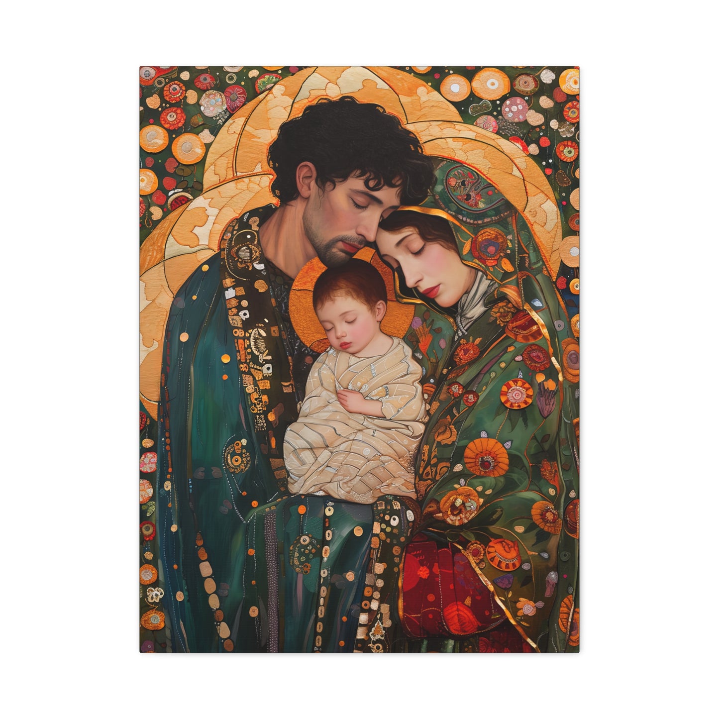 Guiding Light - The Holy Family - Museum Wrapped Canvas - Sanctified Souls Print - Religious Art - Jesus, Mary and Joseph Art