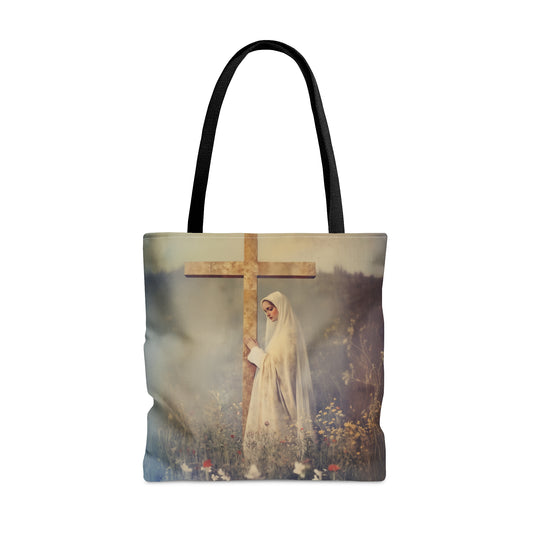 The Feast of the Exaltation of the Holy Cross - Tote Bag - Large Medium Small Faith Art Bag - Bible Study Faith Purse - Double Sided