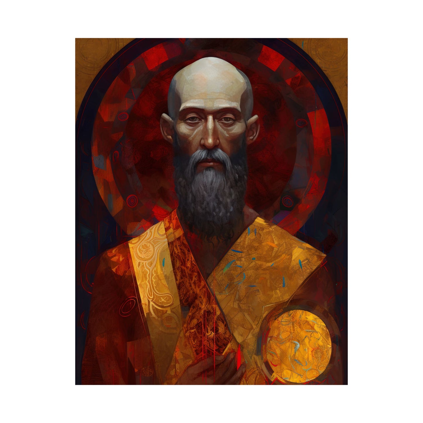 Saint Bartholomew the Apostle - Sanctified Souls Print - Multiple Sizes - Premium Matte Vertical Posters