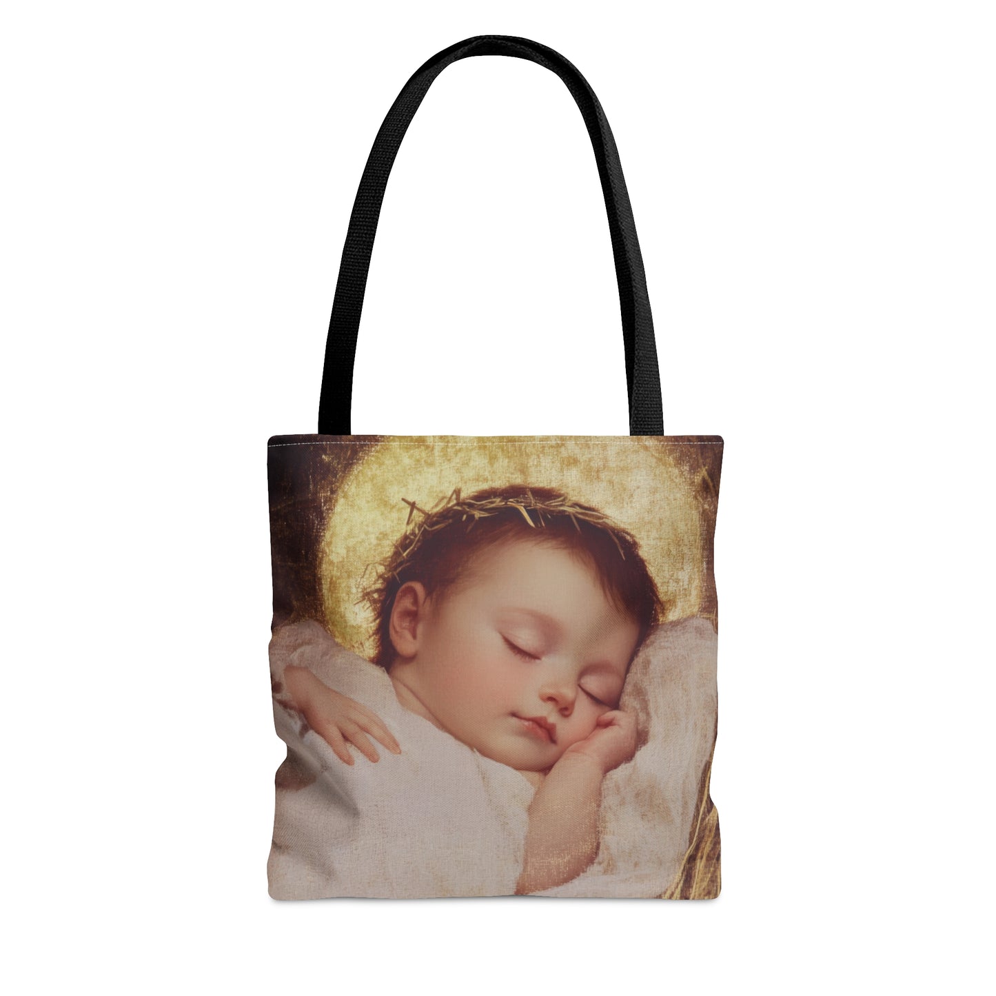 The Christ Child Born Into the Quiet of the World - Tote Bag - Large Medium Small Faith Art Bag - Catholic Faith Purse