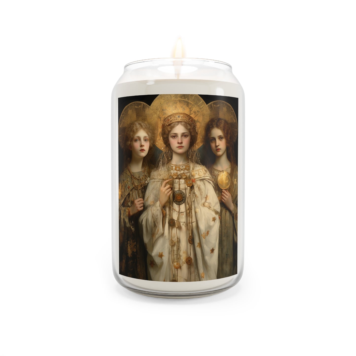 Saints Faith, Charity and Hope  - Scented Prayer Candle, 13.75oz - Tall Size - Religious Prayer Candle - Catholic Art - Religious Gift