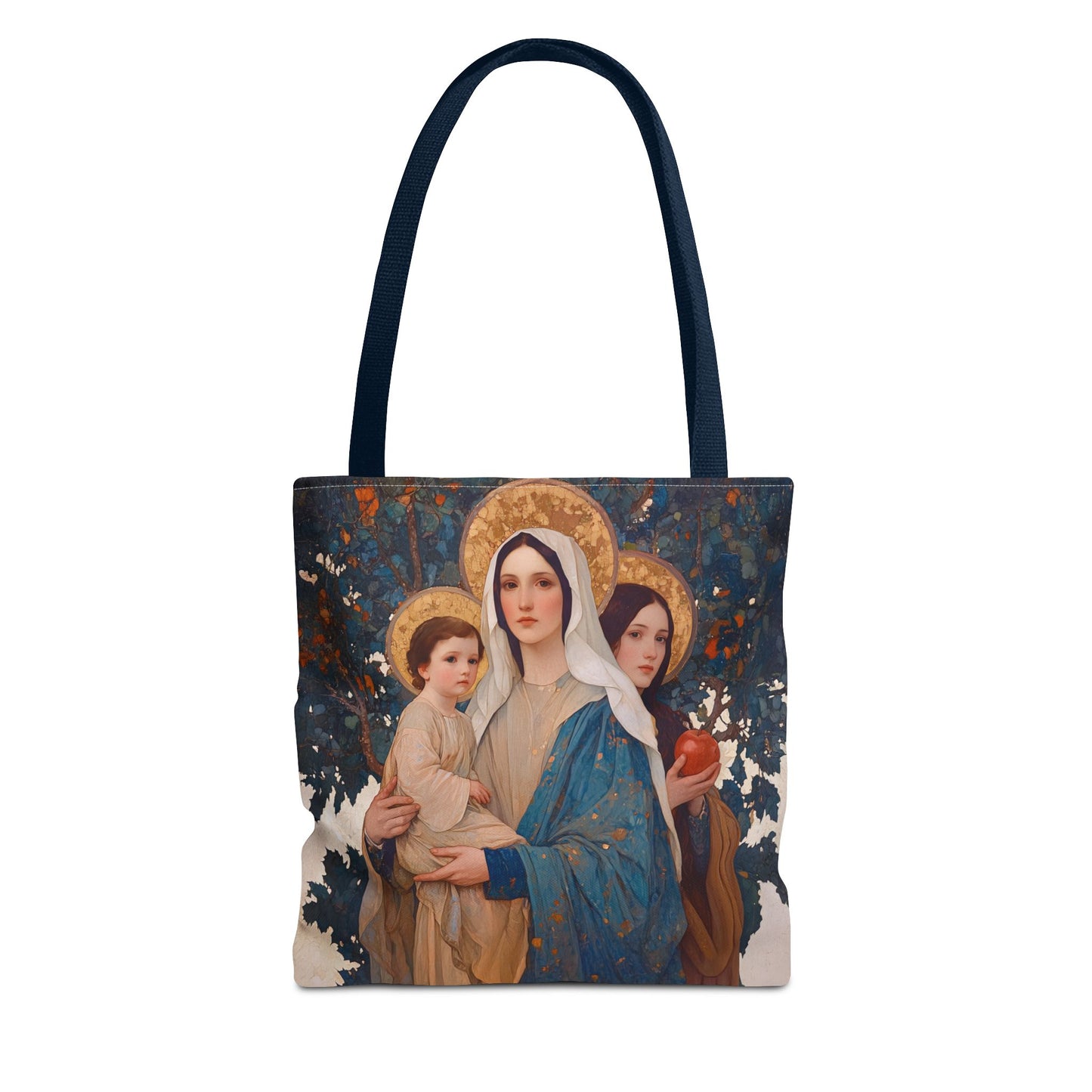 New Eve / Mary, The New Eve - Mother Mary Title - Marian Art - Tote Bag - Large Medium Small Faith Art Bag - Tote Purse