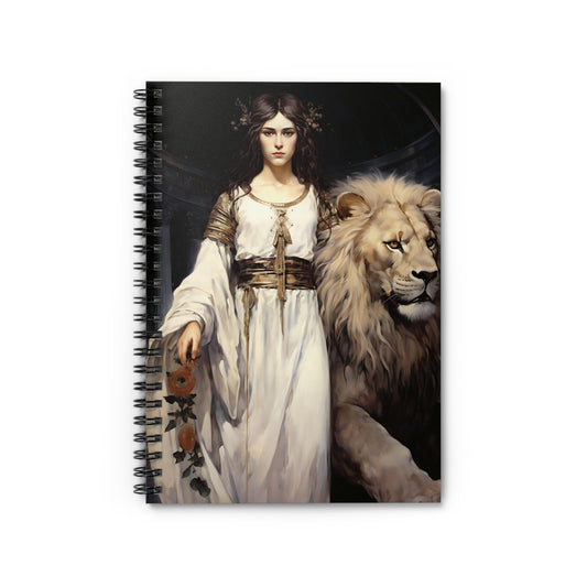 Saint Euphemia Journal - Sanctified Souls Art - Religious Based Notebook - Spiral Notebook - Ruled Line