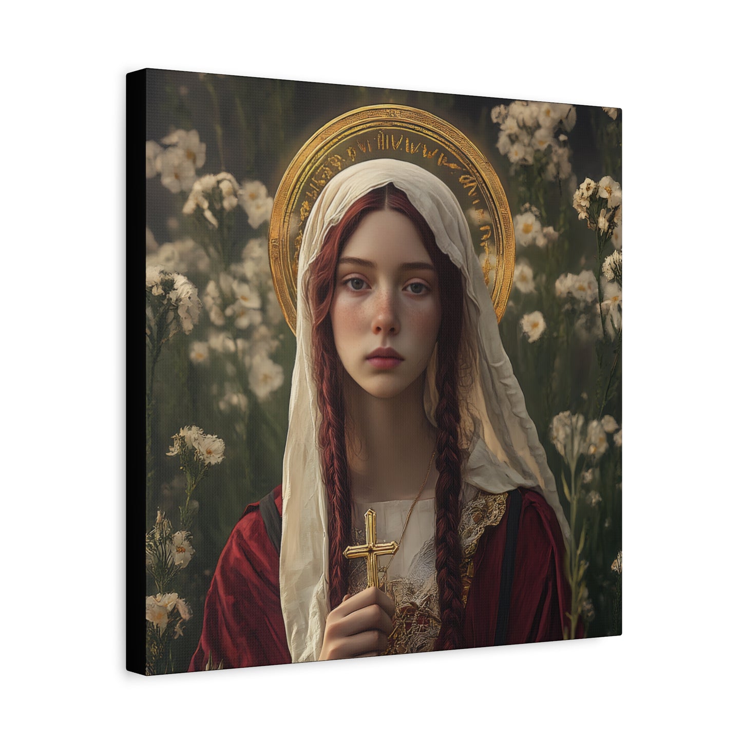 Saint Hilaria - Gallery Wrapped Canvas - Print - Religious Art for your Home - Catholic Art