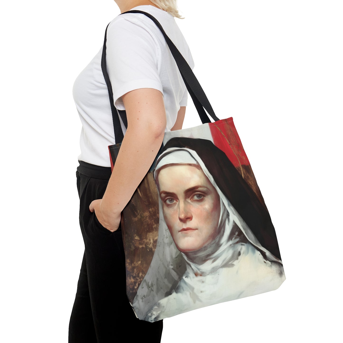 Saint Jeanne-Antide Thouret Tote Bag - Large Medium Small Faith Art Bag - Catholic Faith Purse - Religious - Prayer Bag - Devotional Purse