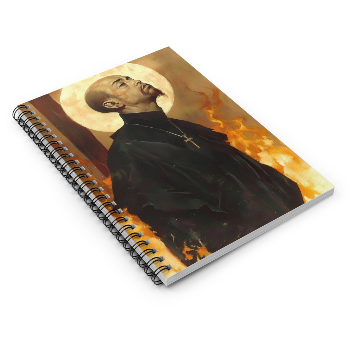 Blessed Thomas Tsughi - Sanctified Souls Art - Religious - Spiral Notebook - Ruled - Catholic Religious - Devotional Prayer Journal