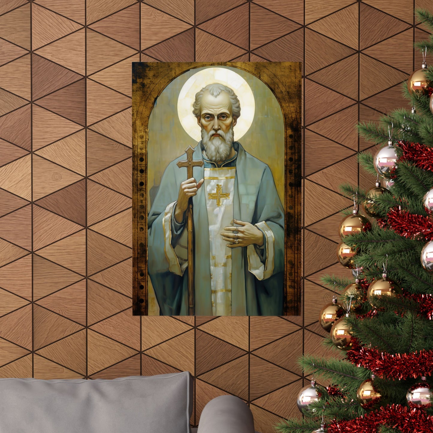Saint Peter Chrysologus Print - Sanctified Souls Print - Multiple Sizes - Premium Matte Vertical Posters