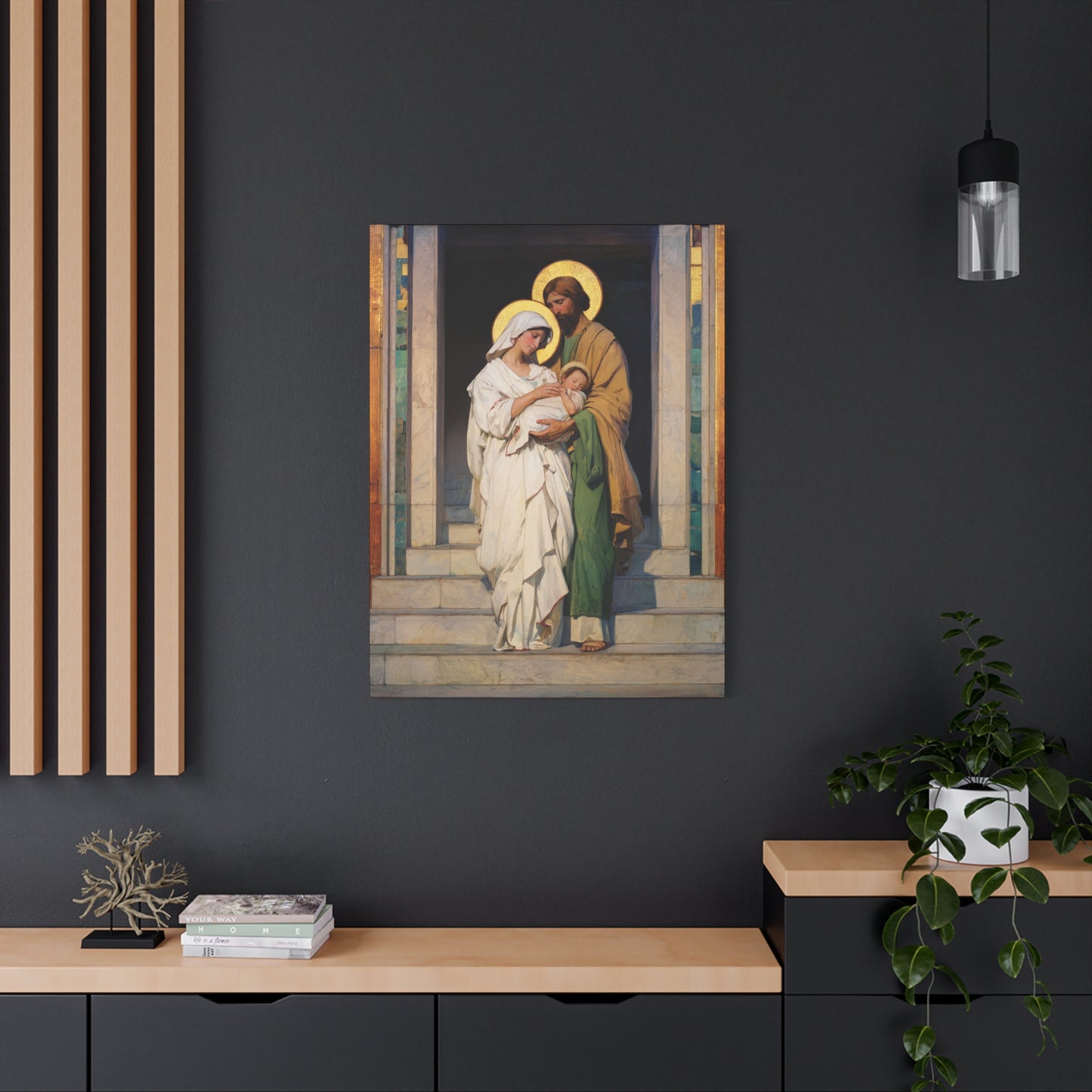 The Feast of the Presentation of the Lord - Holy Family - Gallery Wrapped Canvas - Print - Religious Art for your Home - Catholic art print - prayer room art