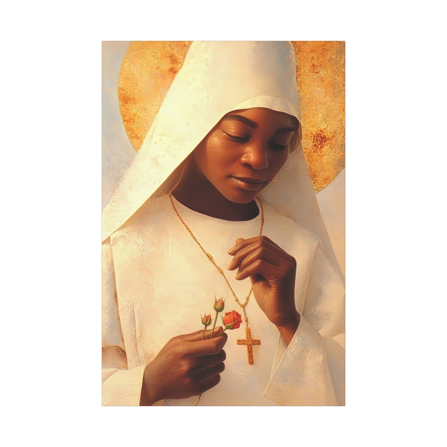 Blessed Marie-Clementine Anuarite Nengapeta - Gallery Wrapped Canvas - Print - Religious Art for your Home - Catholic art print