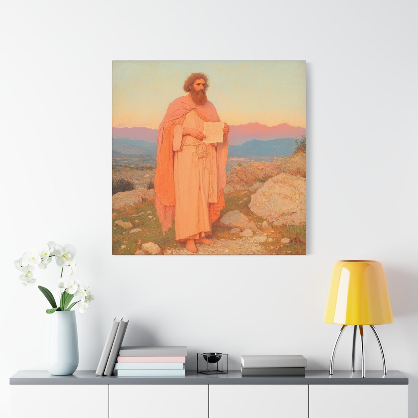 Obadiah - Keeper of the Lord's Warning and Mercy - Gallery Wrapped Canvas - Print - Religious Art for your Home - Catholic Art