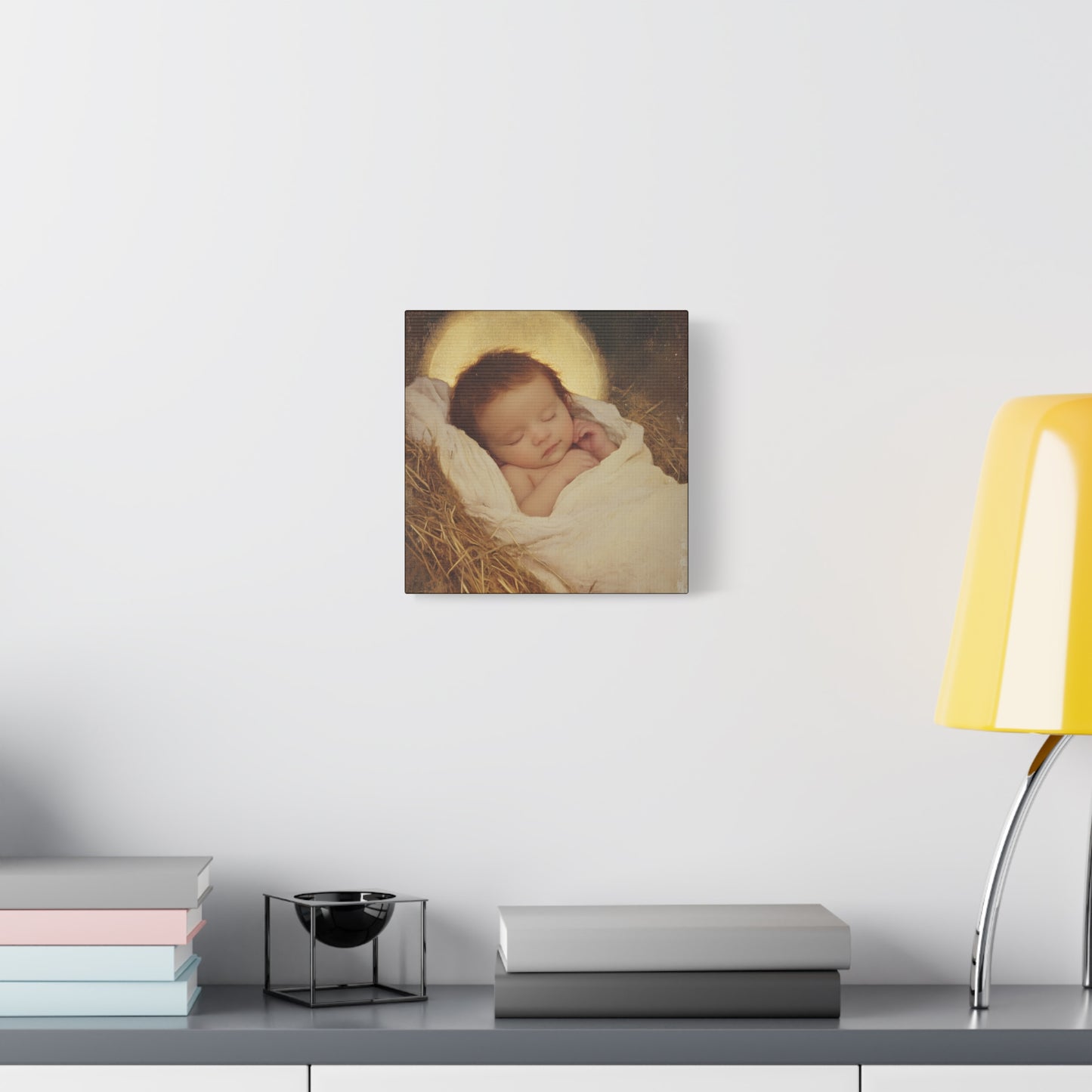 Jesus, the Newborn Light of the World - Gallery Wrapped Canvas - Print - Religious Art for your Home - Catholic Art Print