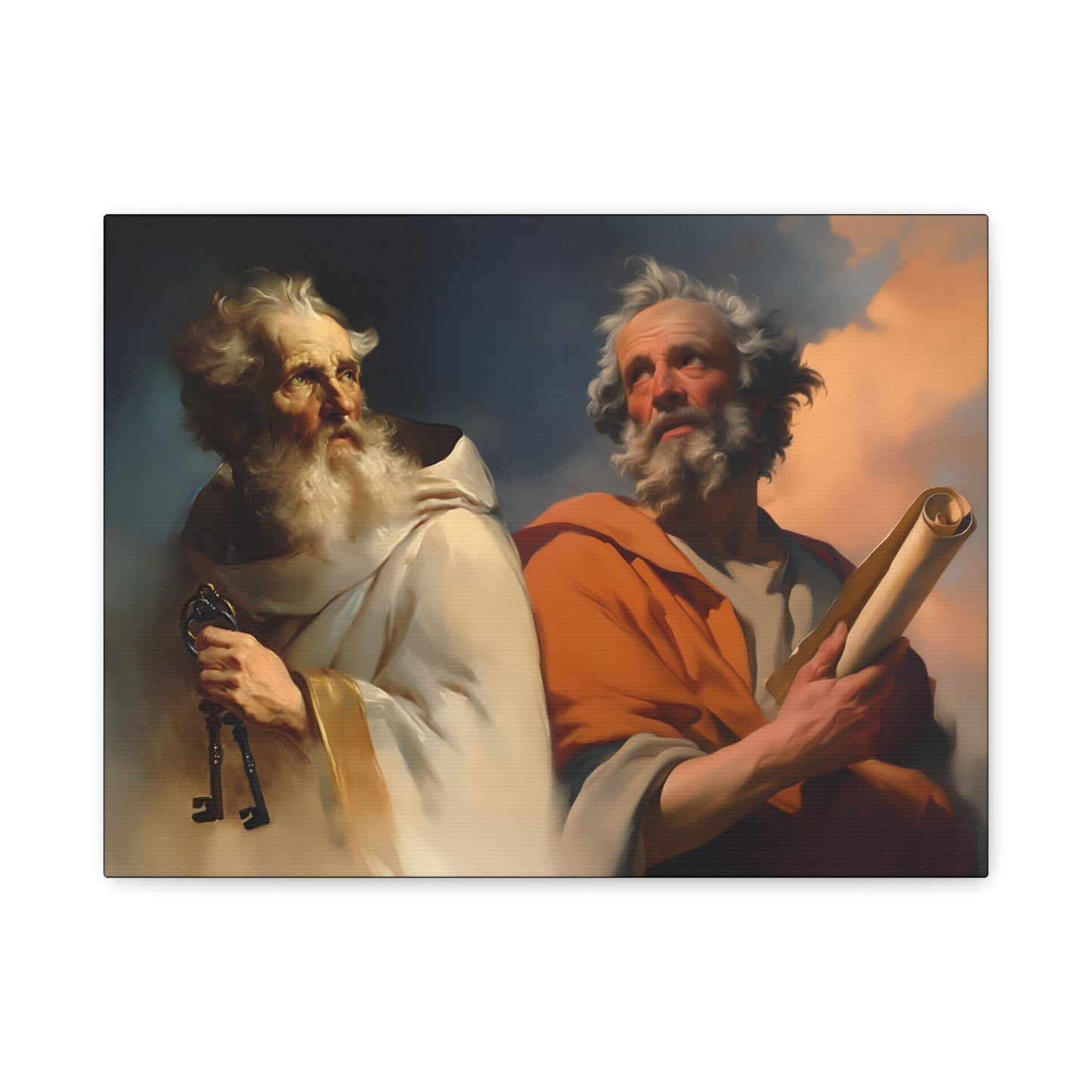 Saint Peter and Saint Paul - Museum Wrapped Canvas - Print - Religious Art for your Home - Christian print