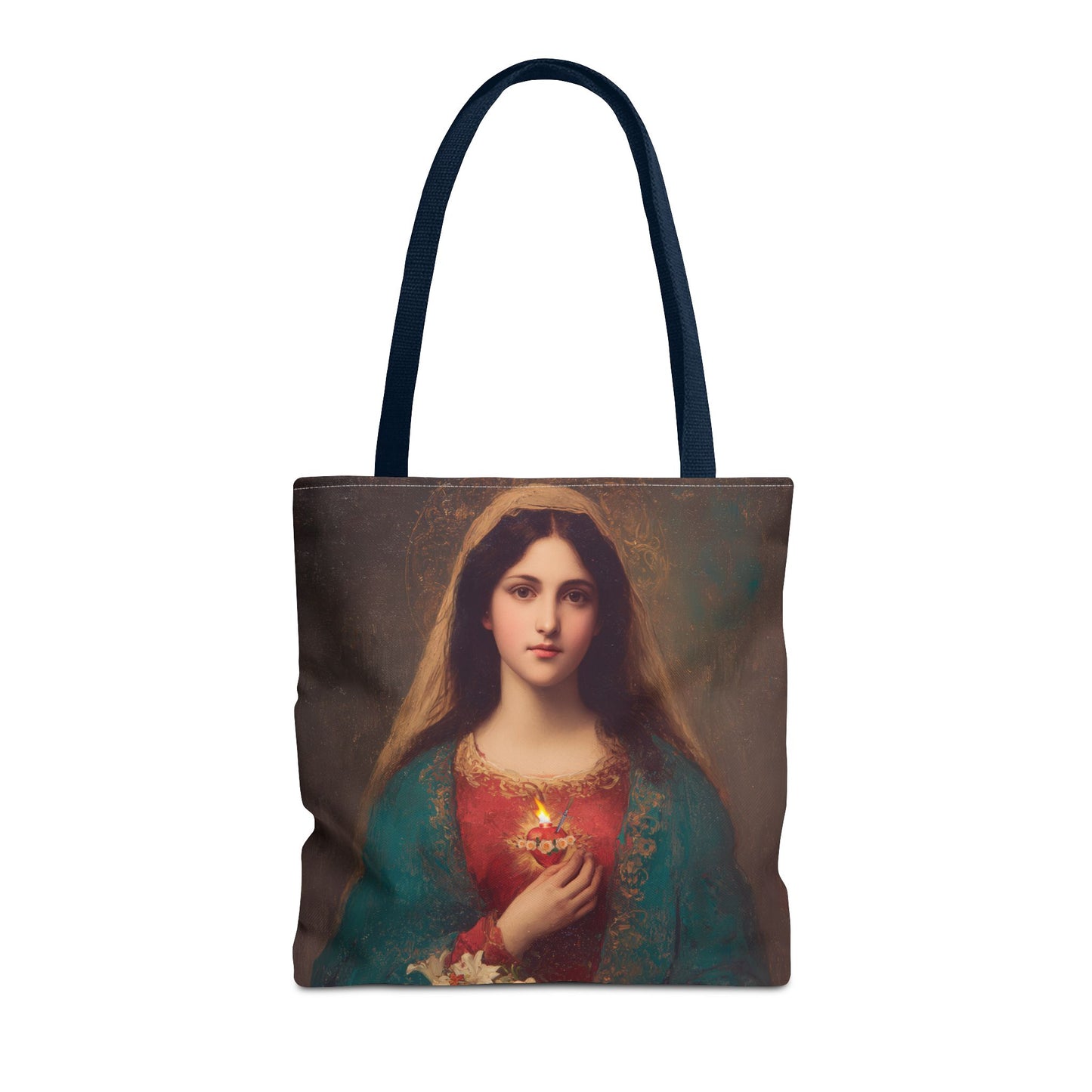 The Immaculate Heart of Mary - Mother Mary - Marian Art - Tote Bag - Large Medium Small Faith Art Bag - Tote Purse - Double Sided