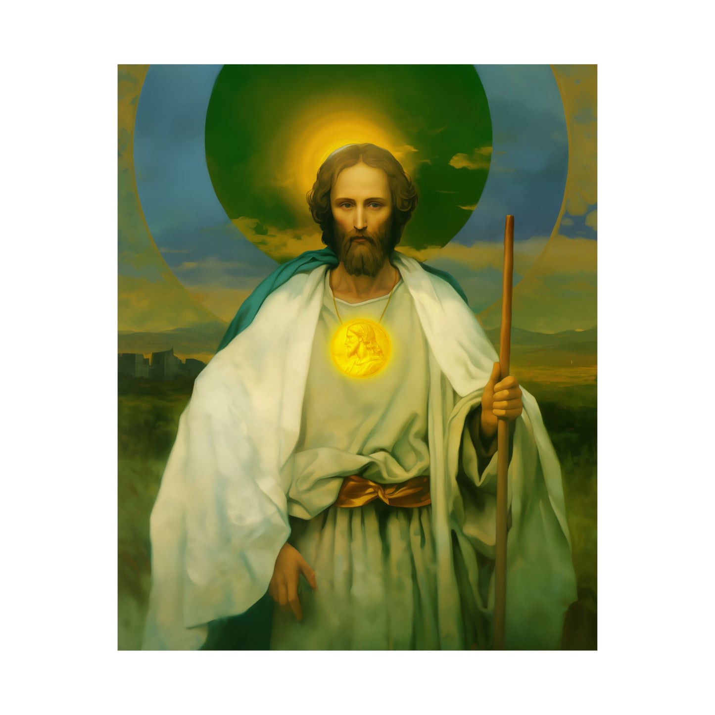 Saint Jude Thaddaeus the Apostle - Sanctified Souls Print - Multiple Sizes - Premium Matte Vertical Posters