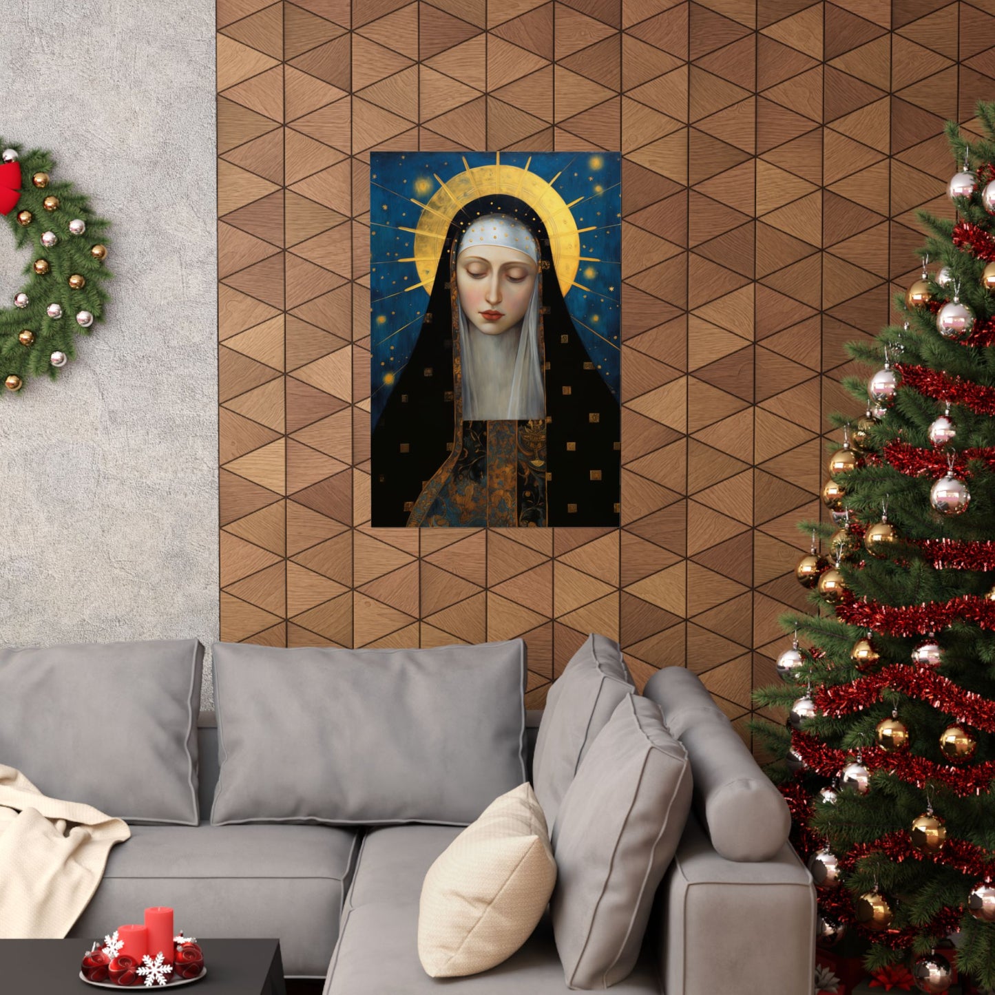Saint Brigid of Sweden - Sanctified Souls Print - Multiple Sizes - Premium Matte Vertical Posters - Catholic Religious Art for the home
