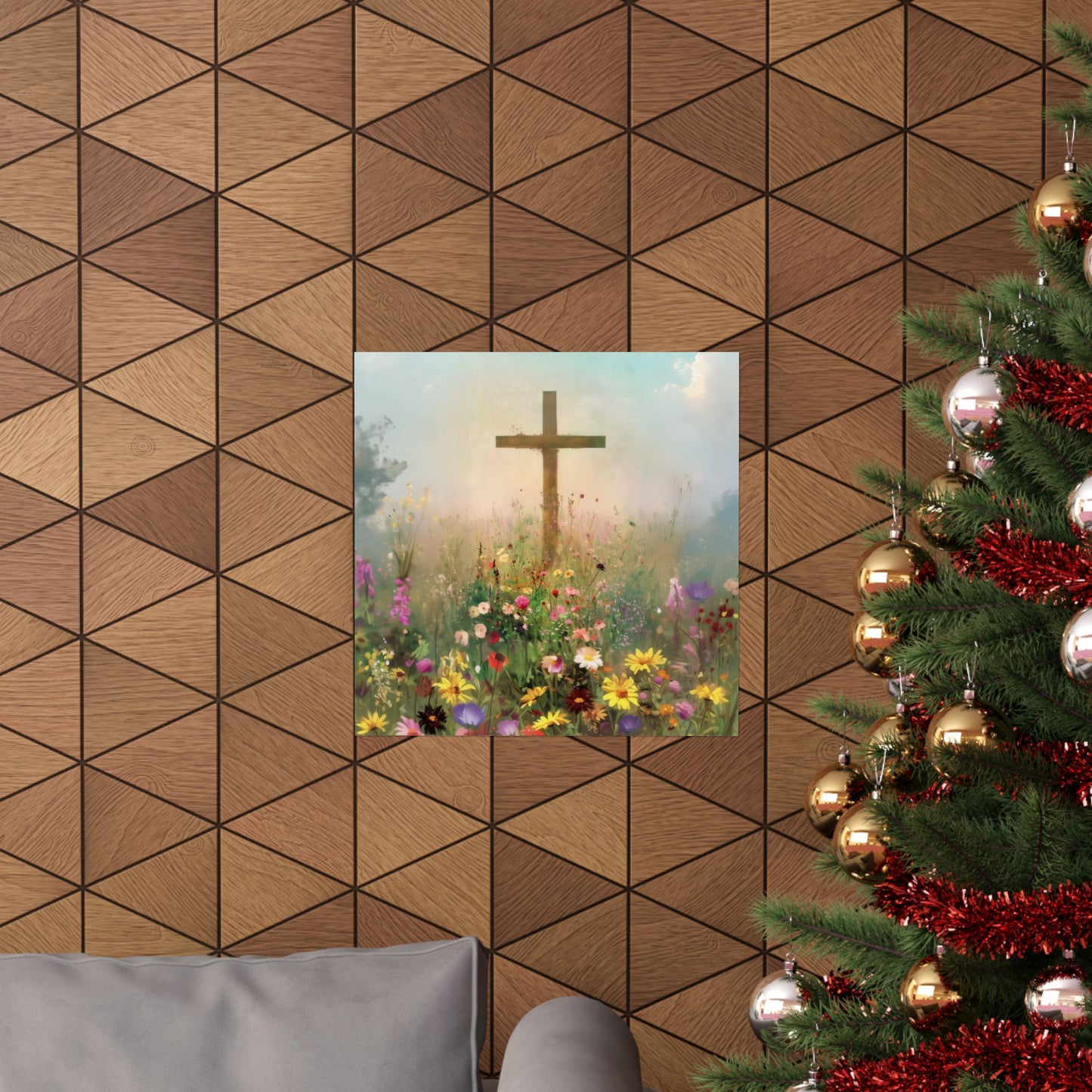The Cross That Called the Earth to Life - Sanctified Souls Print - Multiple Sizes - Premium Matte Vertical Posters