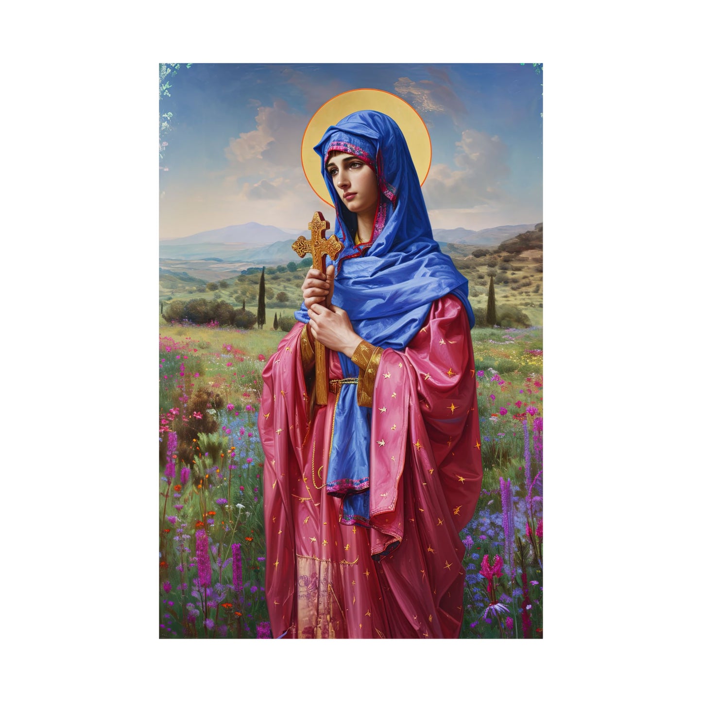Saint Anysia of Salonika  - Sanctified Souls Print - Multiple Sizes - Premium Matte Vertical Posters