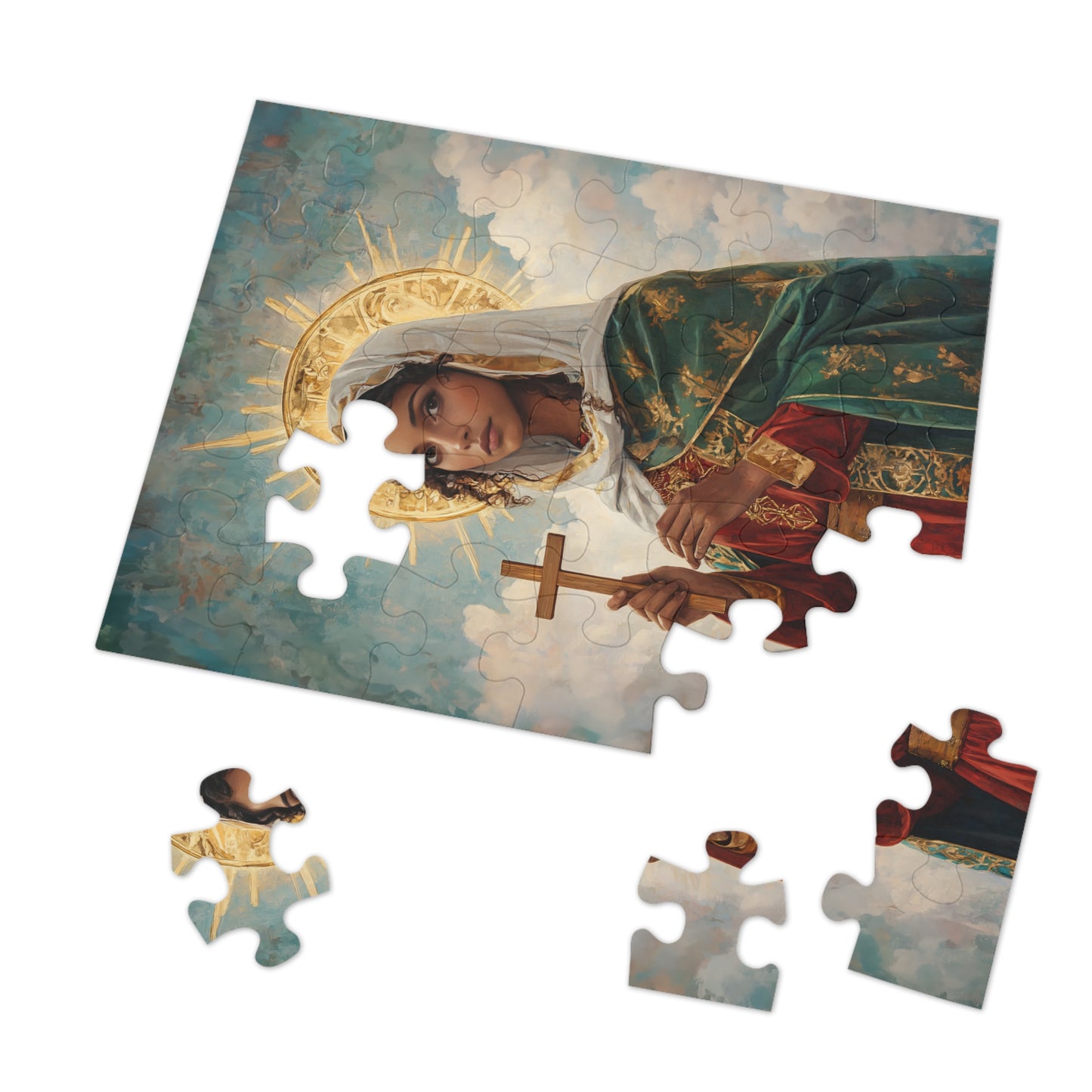 Saint Claudia - Puzzle and Keepsake Tin - Religious (30, 110, 252, 500,1000) - Religious Puzzle - Gifts for Catholic Families - Saints