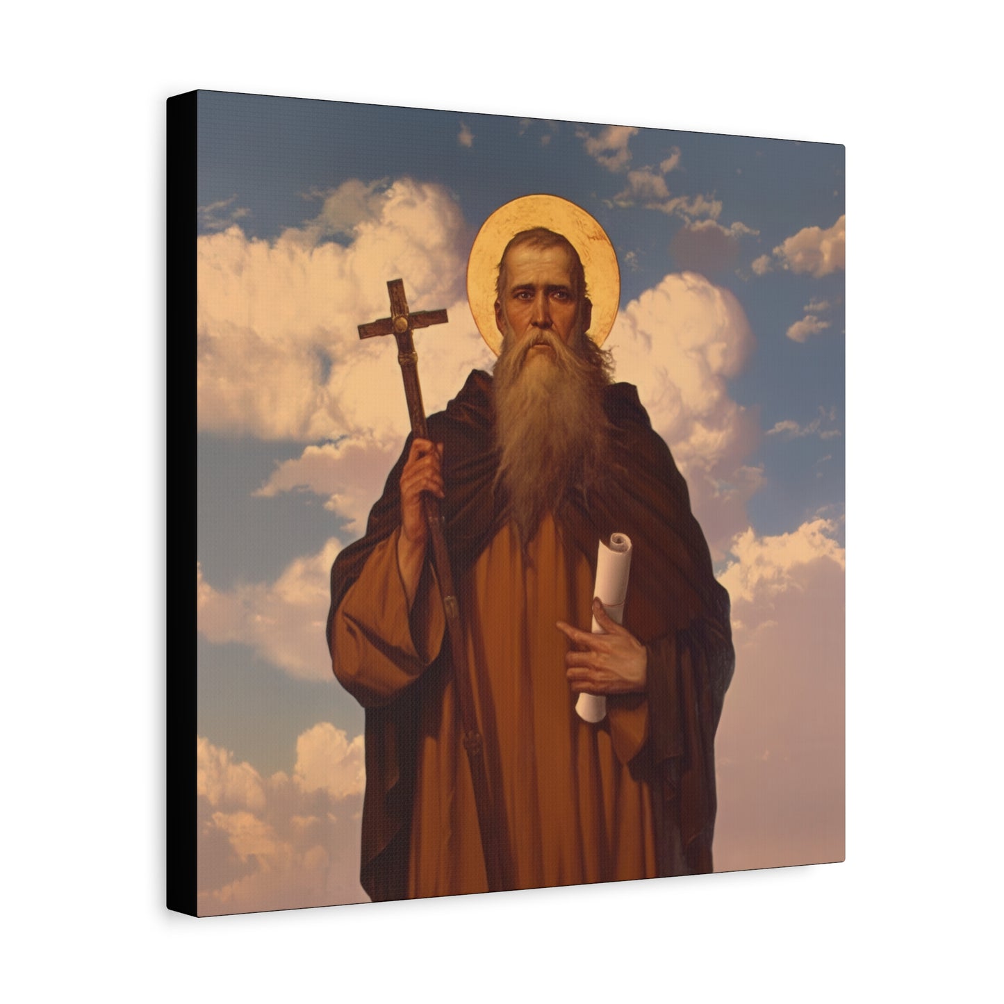Saint Joannicus the Great / Loannikios of Mount Olympus - Gallery Wrapped Canvas - Print - Religious Art for your Home - Catholic Art Print