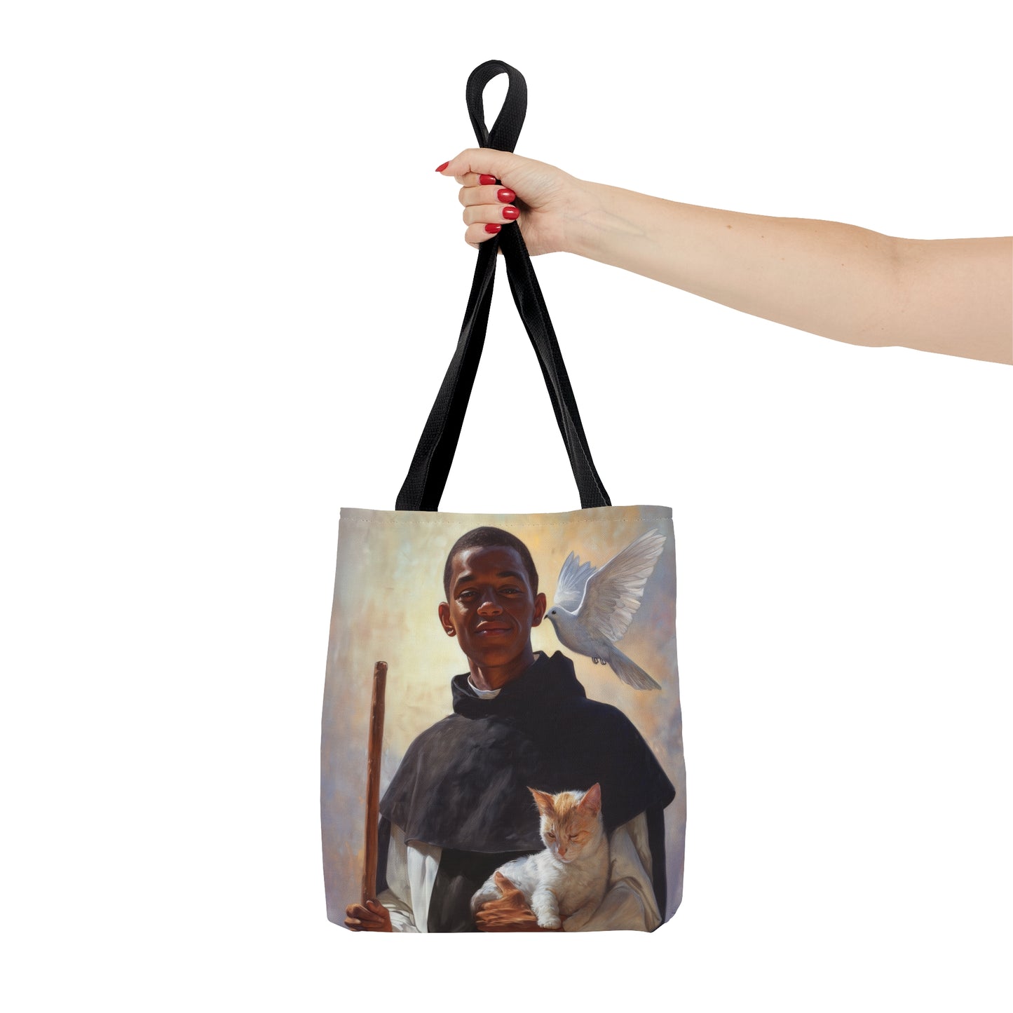 Saint Martin de Porres - Tote Bag - Large Medium Small Faith Art Bag - Catholic Faith Purse