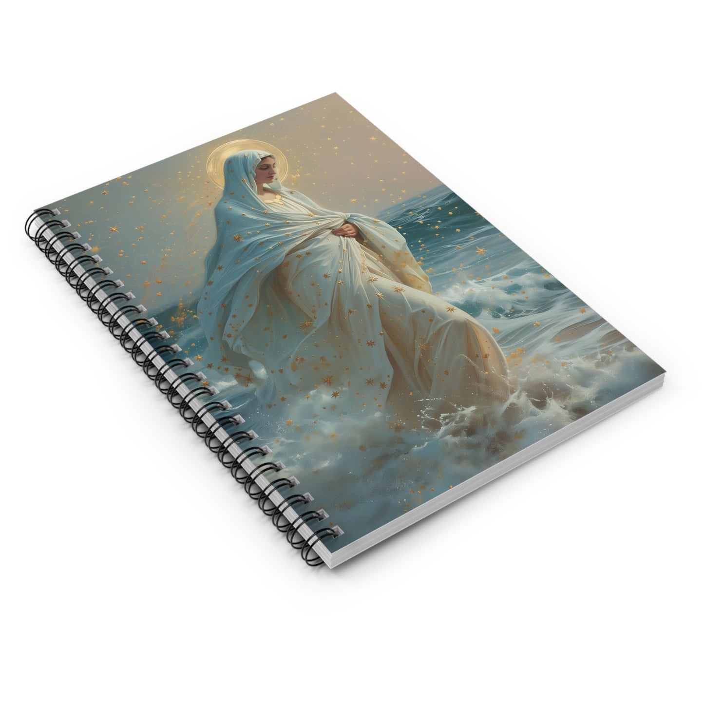 Guiding Light - Our Lady, Star of the Sea Journal - Our Lady Star of the Sea - Religious Based Notebook - Spiral Notebook - Ruled Line