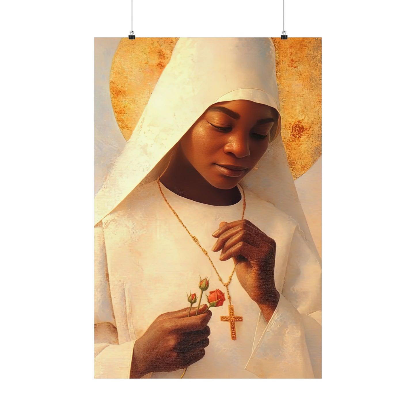 Blessed Marie-Clementine Anuarite Nengapeta - Sanctified Souls Print - Multiple Sizes - Premium Matte Vertical Posters