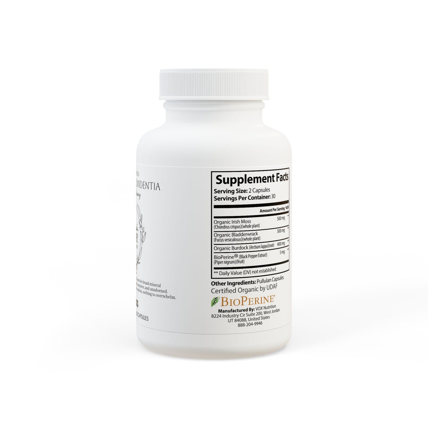 Saint Agnes's Rule & Remedy - Provision · Providentia - Mineral Sufficiency - Sea Moss Supplement (60 Capsules)