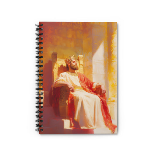 King Solomon: Keeper of God's Understanding - Sanctified Souls Art - Religious Based Notebook - Spiral Notebook
