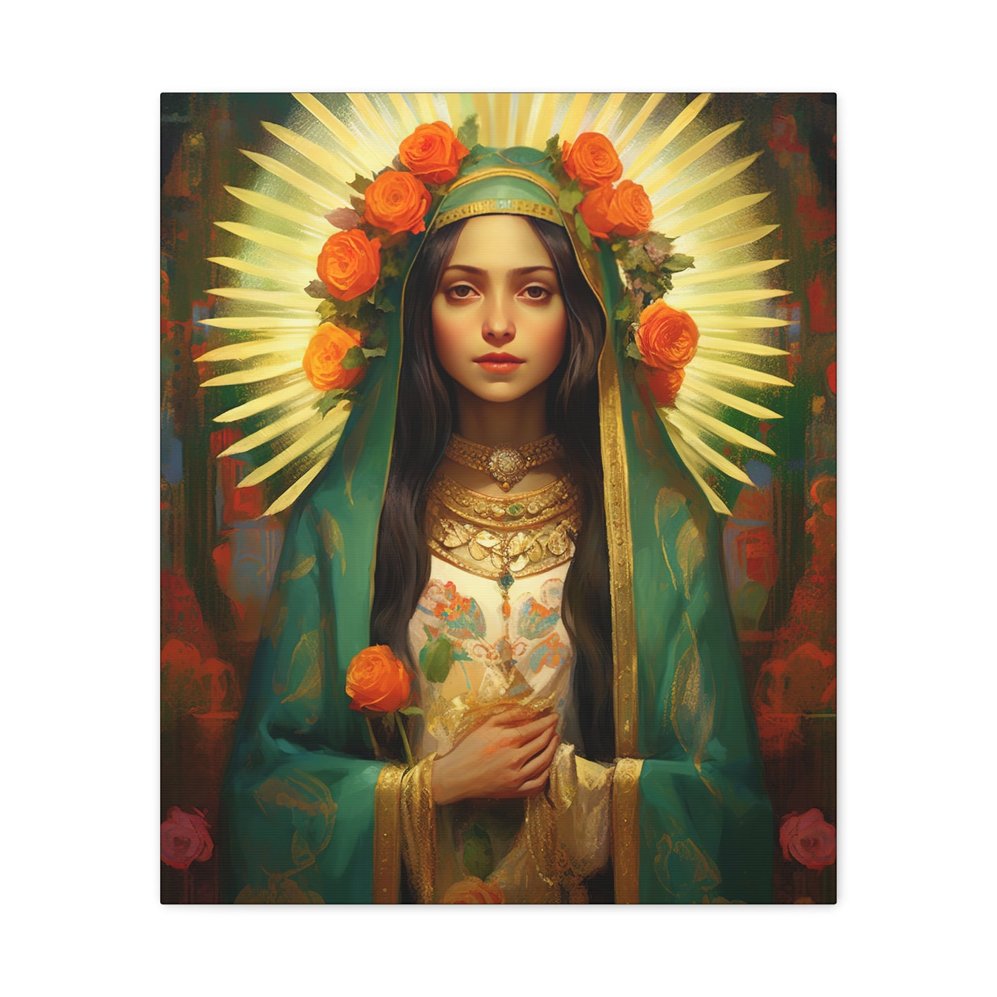 Patroness of Hope Our Lady of Guadalupe Museum Wrapped Canvas Print - Multiple Sizes - Catholic Home art