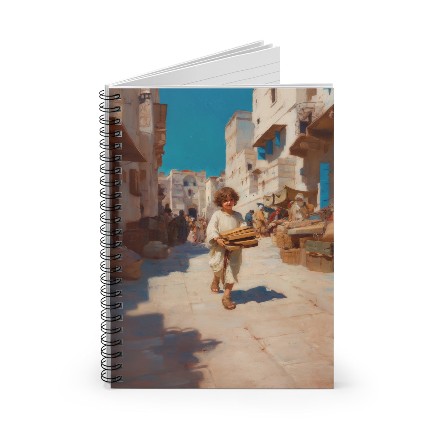 Nazareth and the Hidden Light of Christ - Sanctified Souls Art - Religious Based Notebook - Spiral Notebook