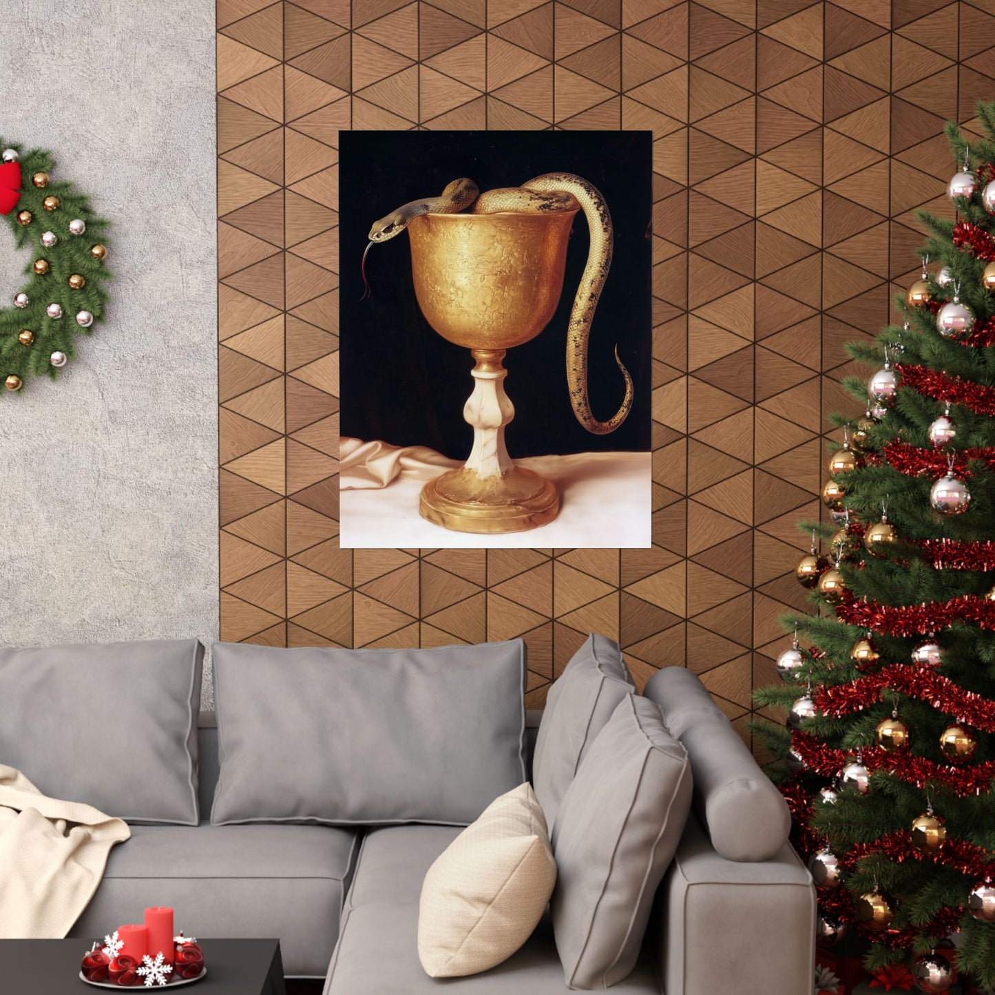 Saint John's Chalice - Sanctified Souls Print - Multiple Sizes - Premium Matte Vertical Posters