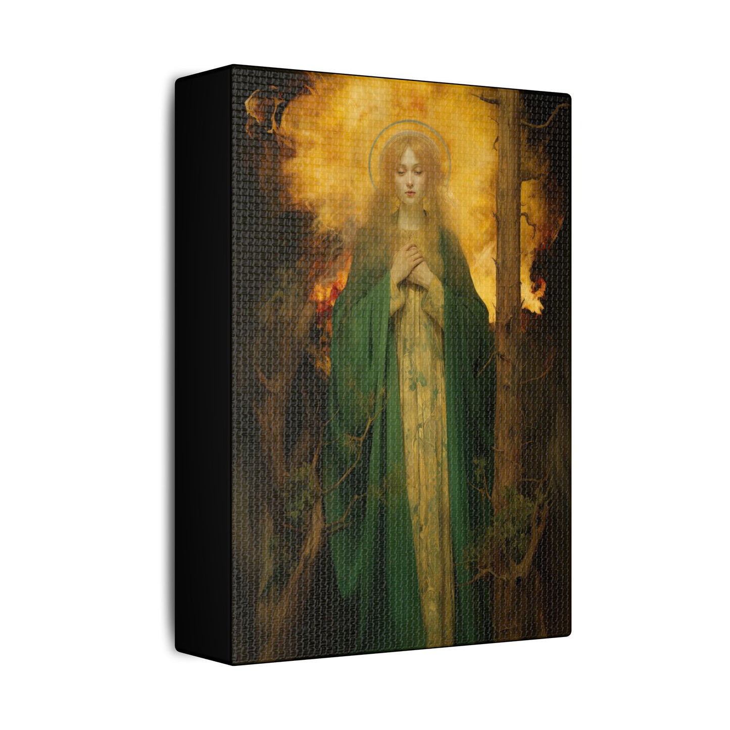 Saint Afra Canvas Print - Multiple Sizes - Catholic Home art - Museum Wrapped Canvas - Sanctified Souls Print