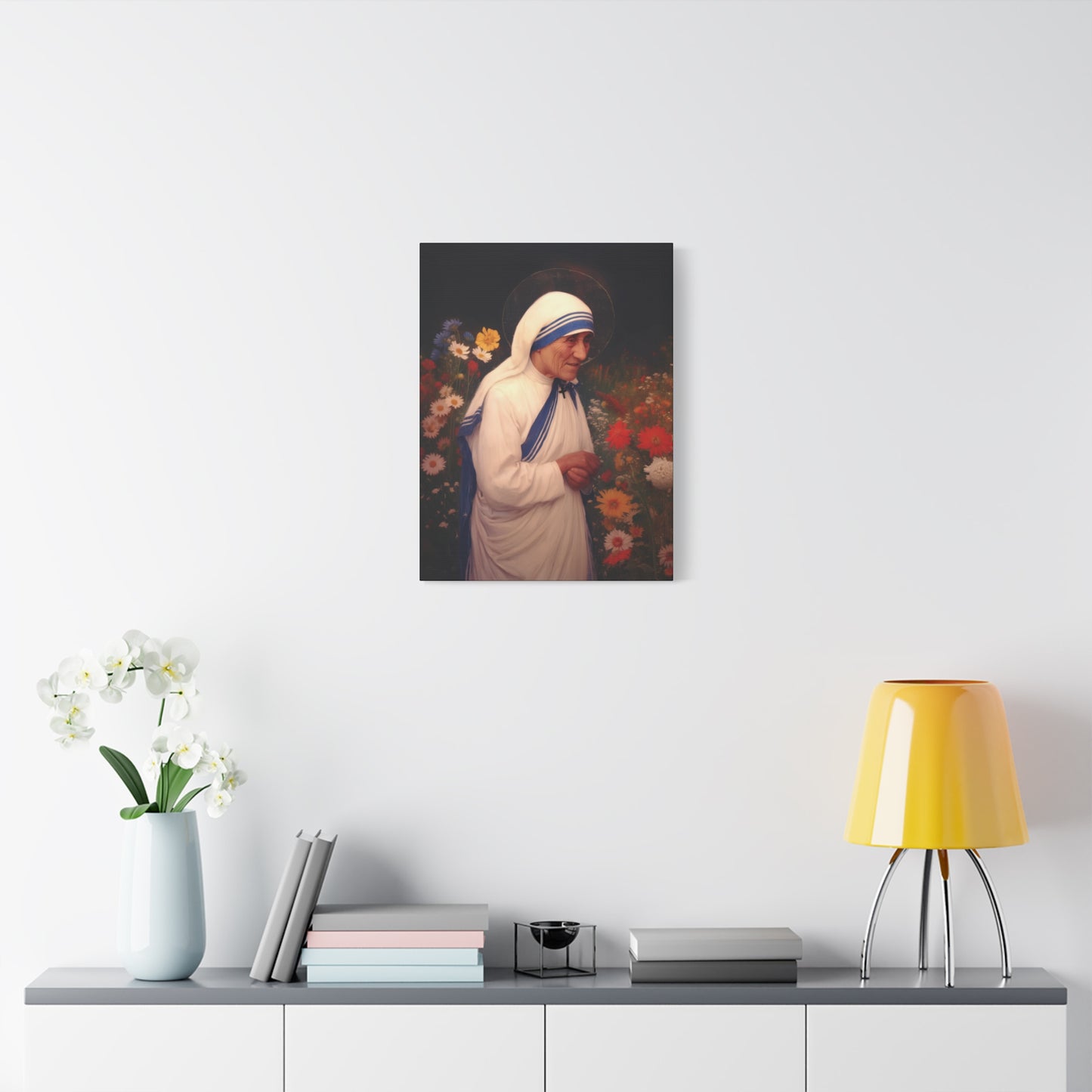 Copy of Saint Teresa of Calcutta -  Museum Wrapped Canvas - Sanctified Souls Print - Religious Art for your Home - Catholic Patron Saint Art