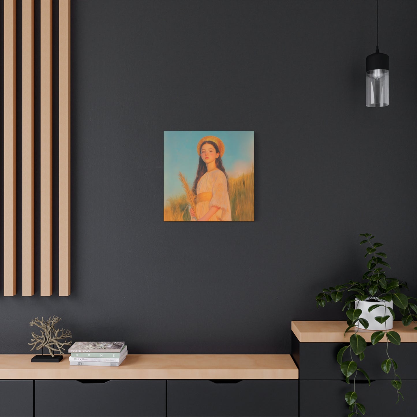 Saint Faith - Multiple Sizes - Catholic Home art - Museum Wrapped Canvas - Sanctified Souls Print - Martyr Saint