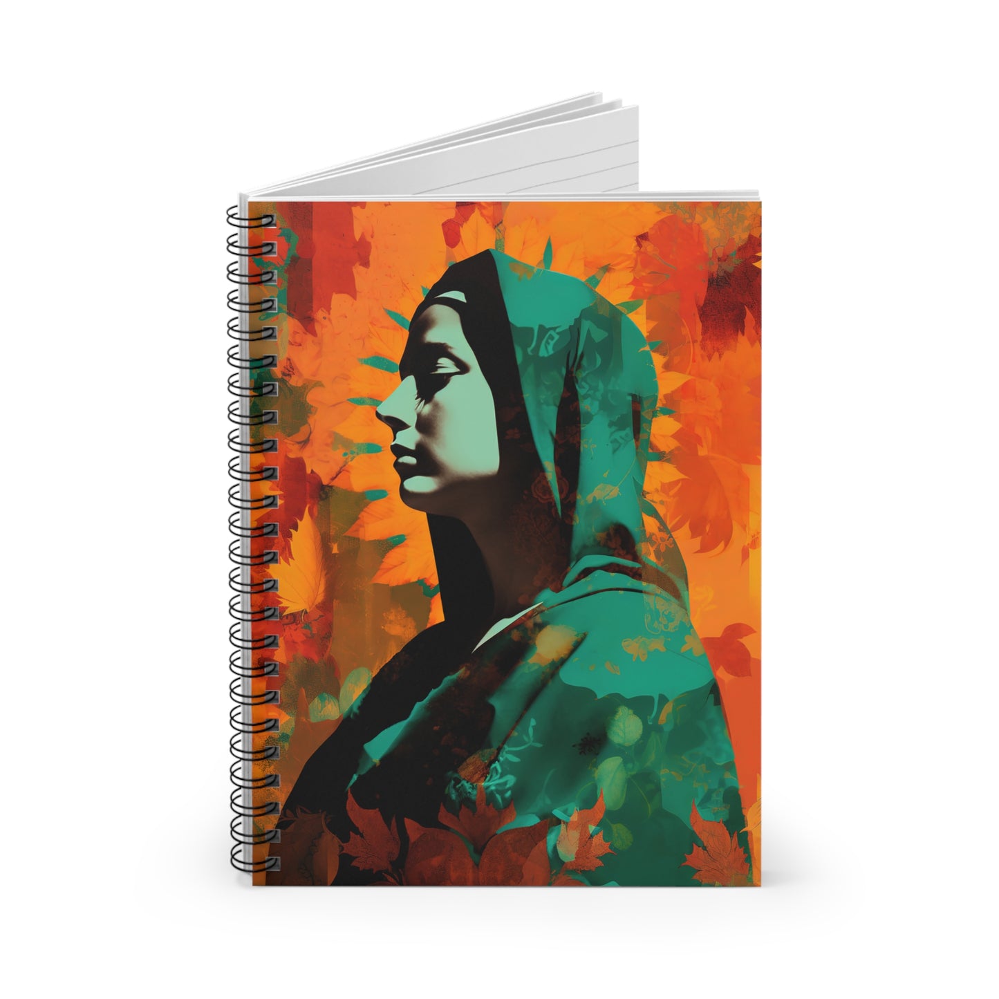 Heavenly Guadalupe Journal - Sanctified Souls Art - Religious Based Notebook - Spiral Notebook - Ruled Line - Our Lady