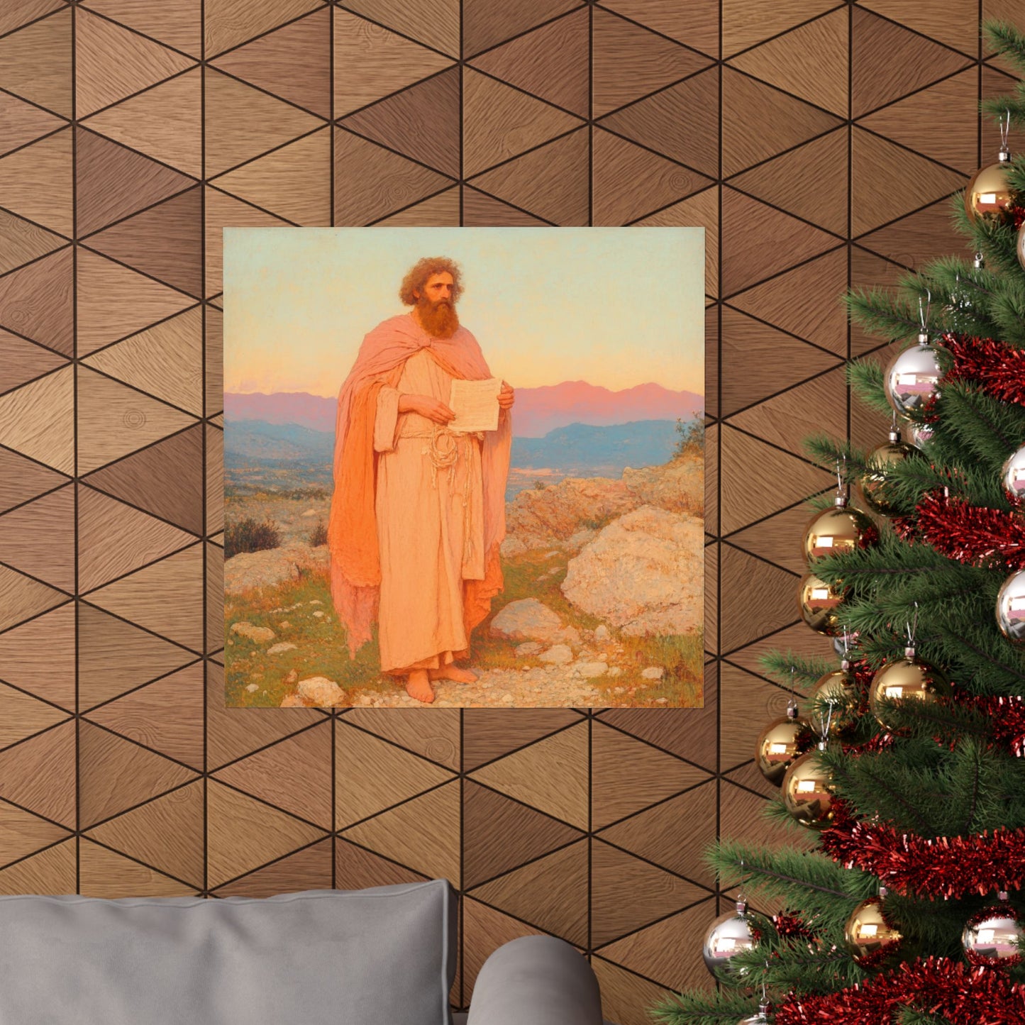 Obadiah - Keeper of the Lord's Warning and Mercy - Sanctified Souls Print - Multiple Sizes - Premium Matte Vertical Posters