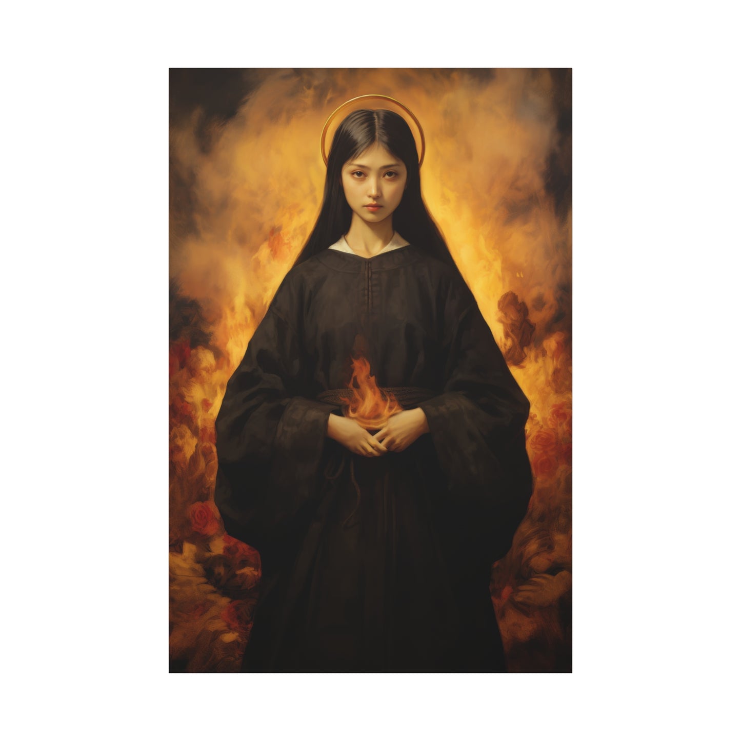 Blessed Mary Magdalen Kiota - Museum Wrapped Canvas - Print - Religious Art for your Home - Christian print - Prayer Room Catholic Saint