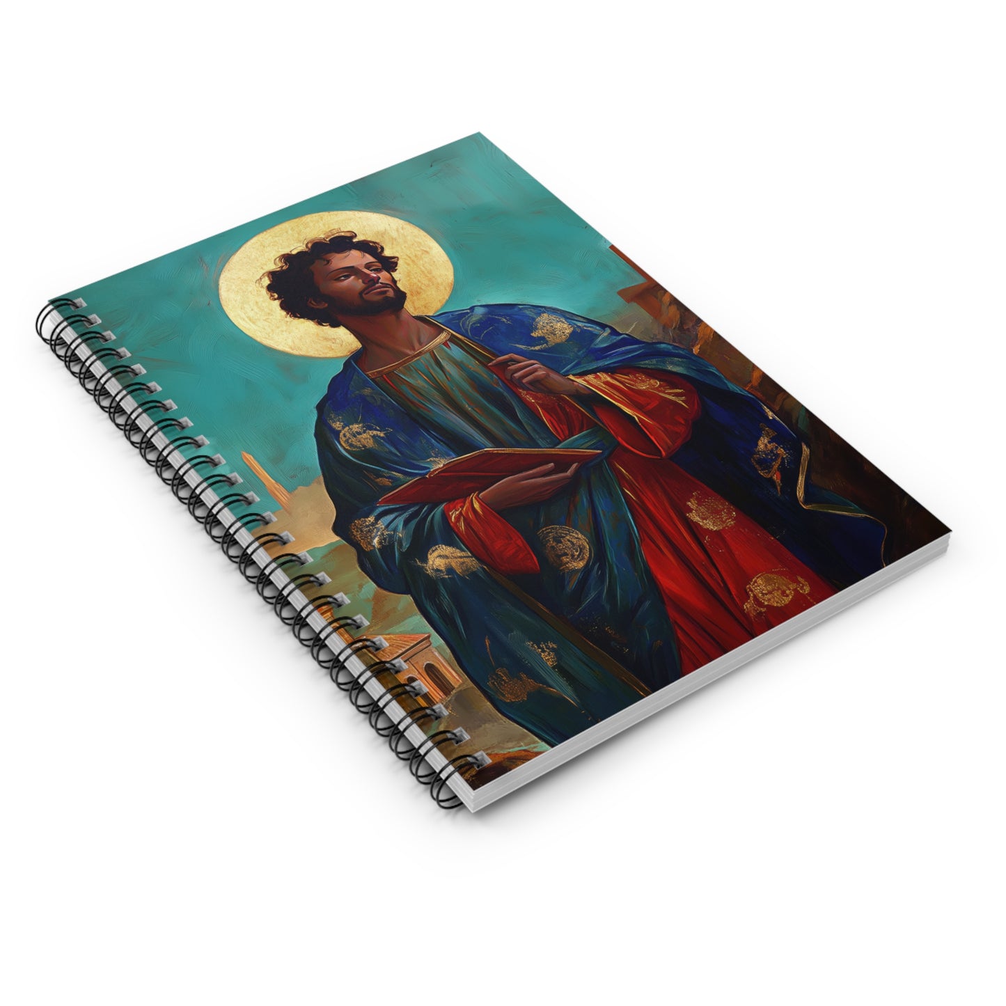 Saint Addal - Sanctified Souls Art - Religious - Spiral Notebook - Ruled - Catholic - Devotional Journal - Dream Journal Diary