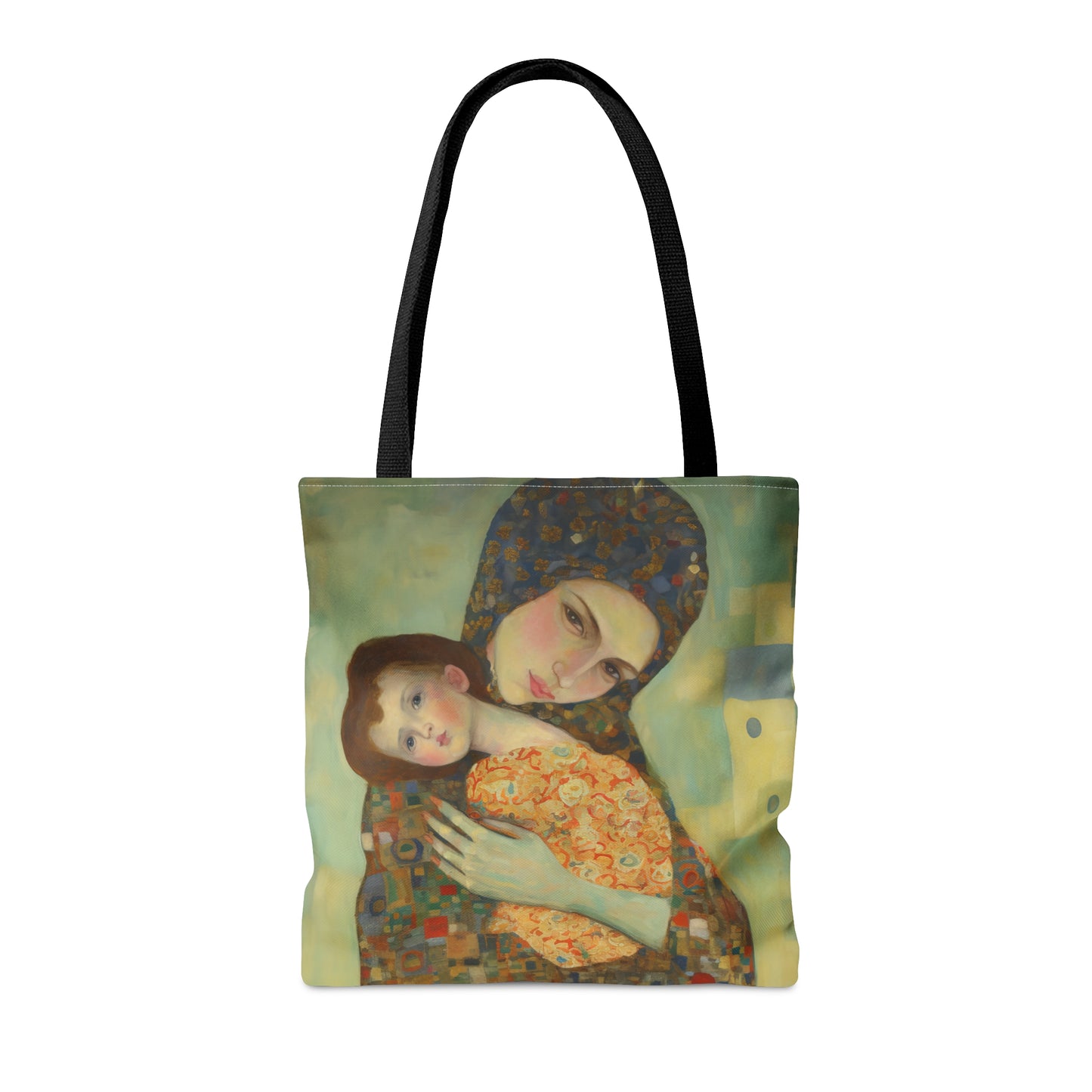 Cherished Blessing - Mary with Her Son Tote Bag - Large Medium Small Faith Art Bag - Re usable Tote Purse - Double Sided - Catholic Art Bag