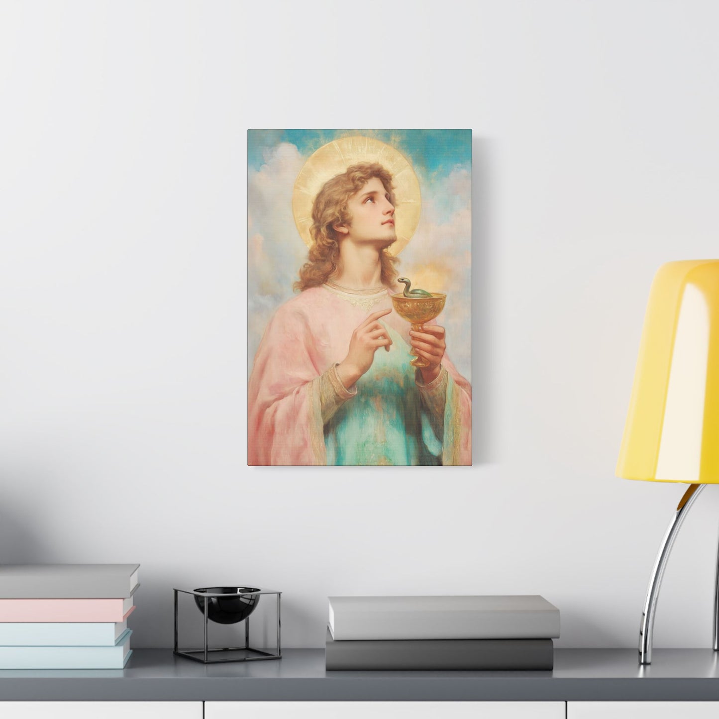 Saint John the Apostle Wrapped Canvas Print - Multiple Sizes - Catholic Home art Matte Canvas, Stretched - Disciple Print