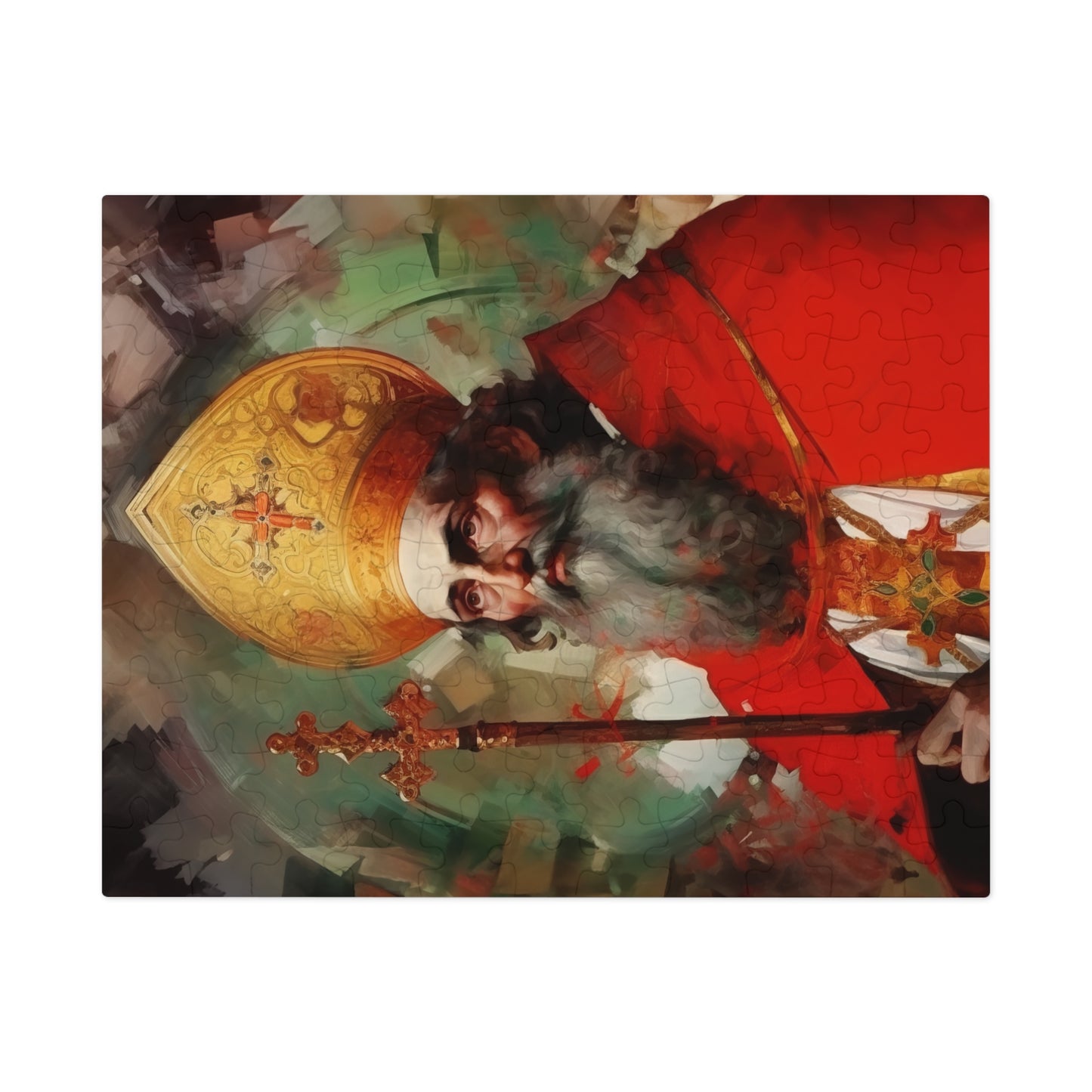 Saint Eusebius of Vercelli - Puzzle and Keepsake Tin - Religious Jigsaw Puzzle (30, 110, 252, 500,1000-Piece) - Religious Puzzle